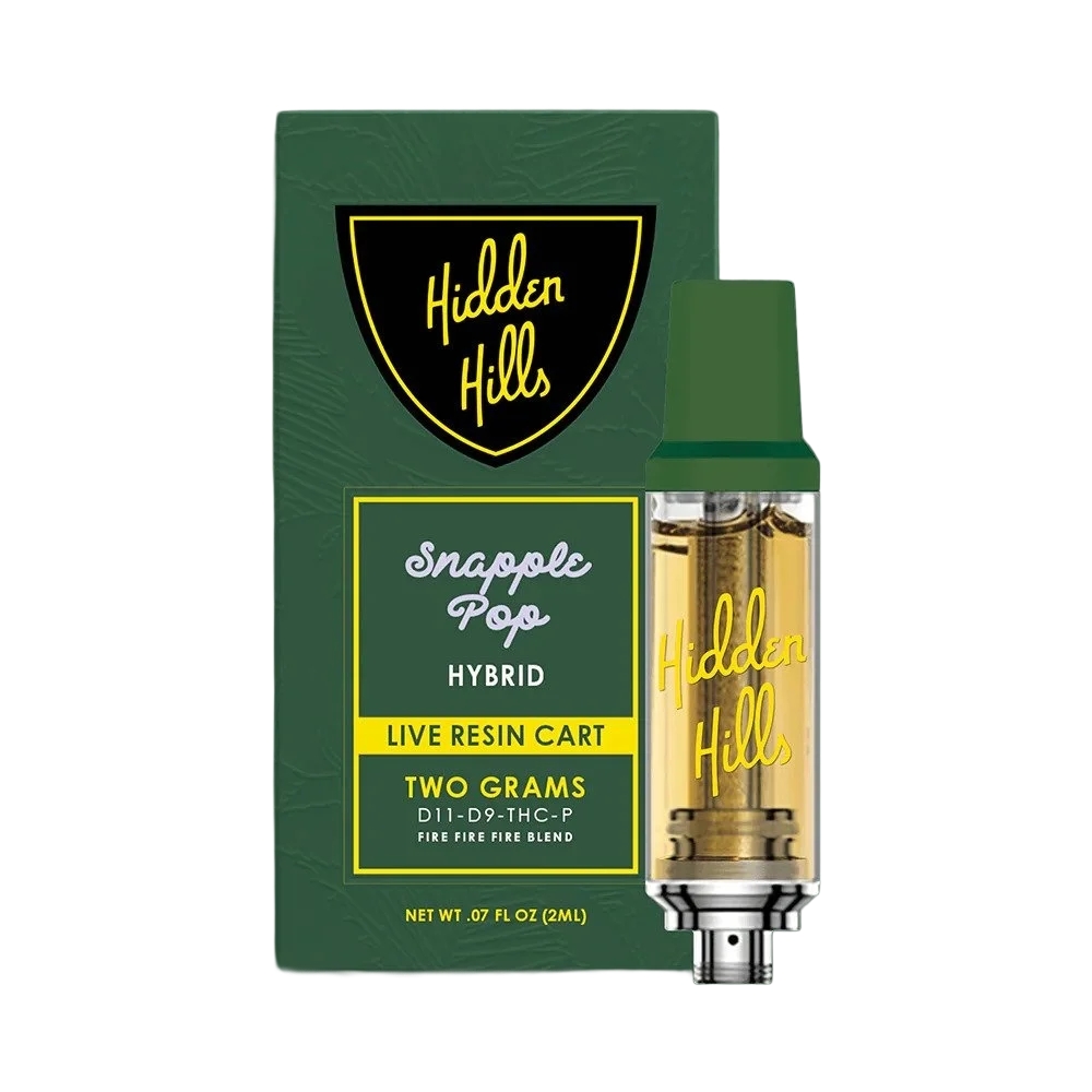 Hidden Hills Fire Fire Blend Snapple Pop Hybrid Cartridge (2grams)