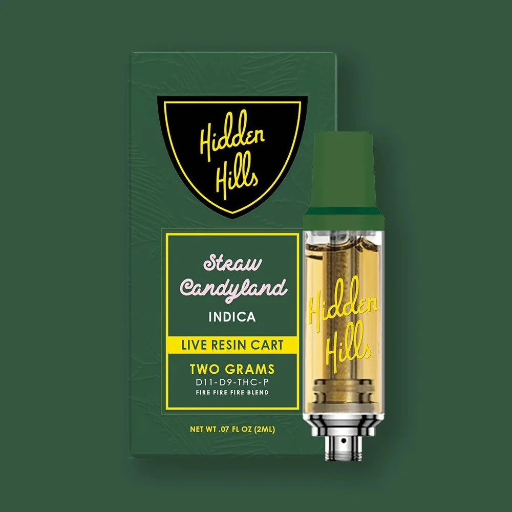 Hidden Hills Fire Fire Blend Straw Candyland Hybrid Cartridge (2grams)