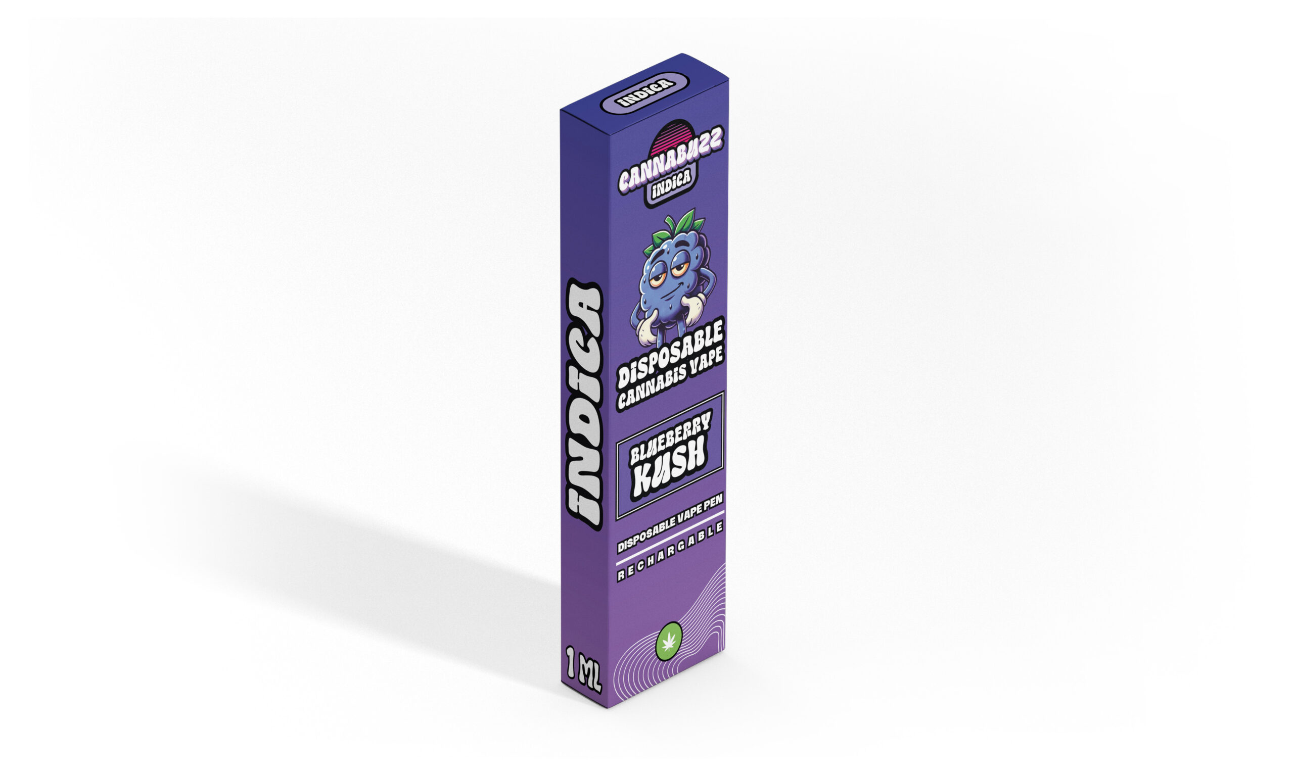 Disposable Cannabis vape - Blueberry Kush - 1ml - Image 3