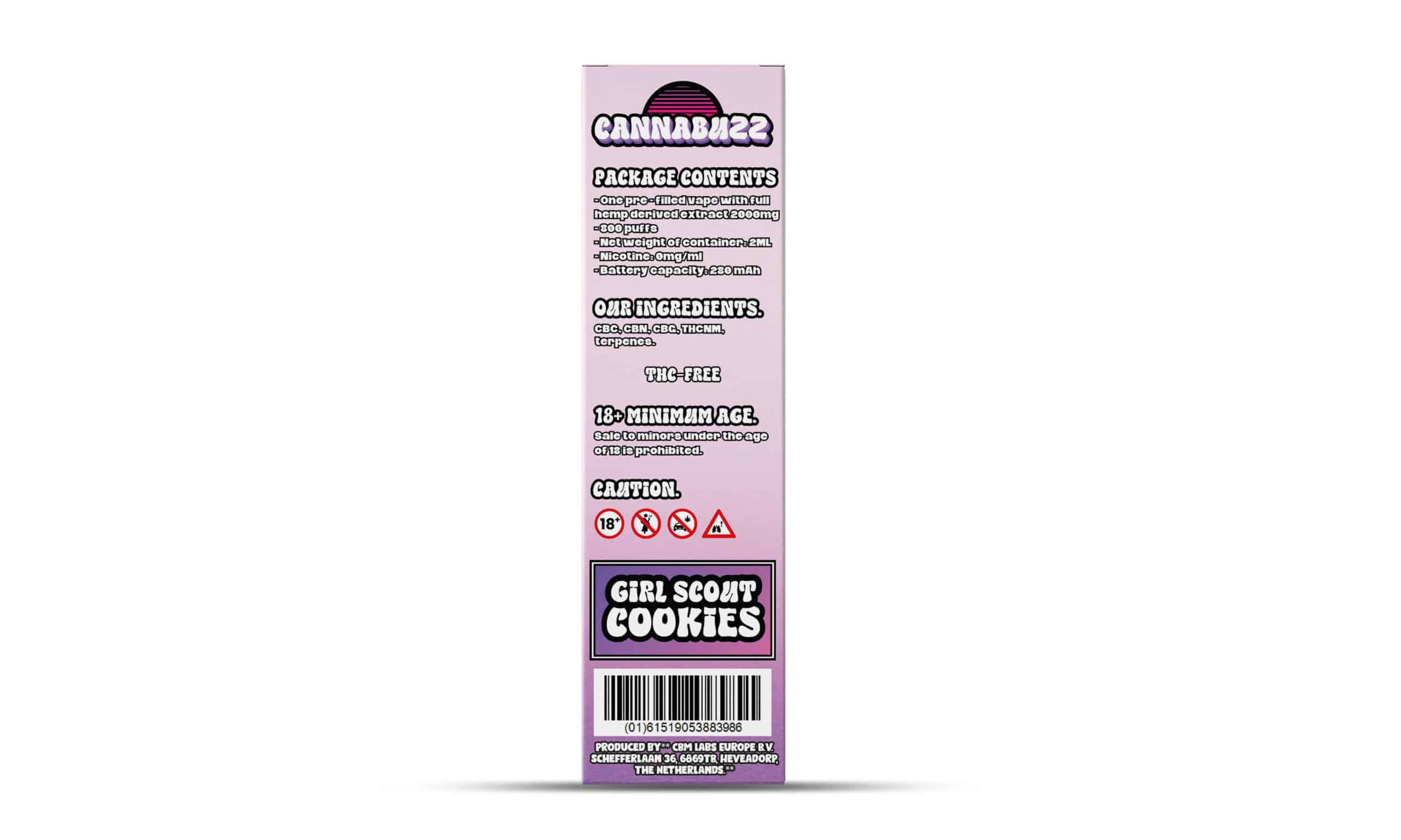 Disposable Cannabis Vape - Girl Scout Cookies - 2ml - Image 2