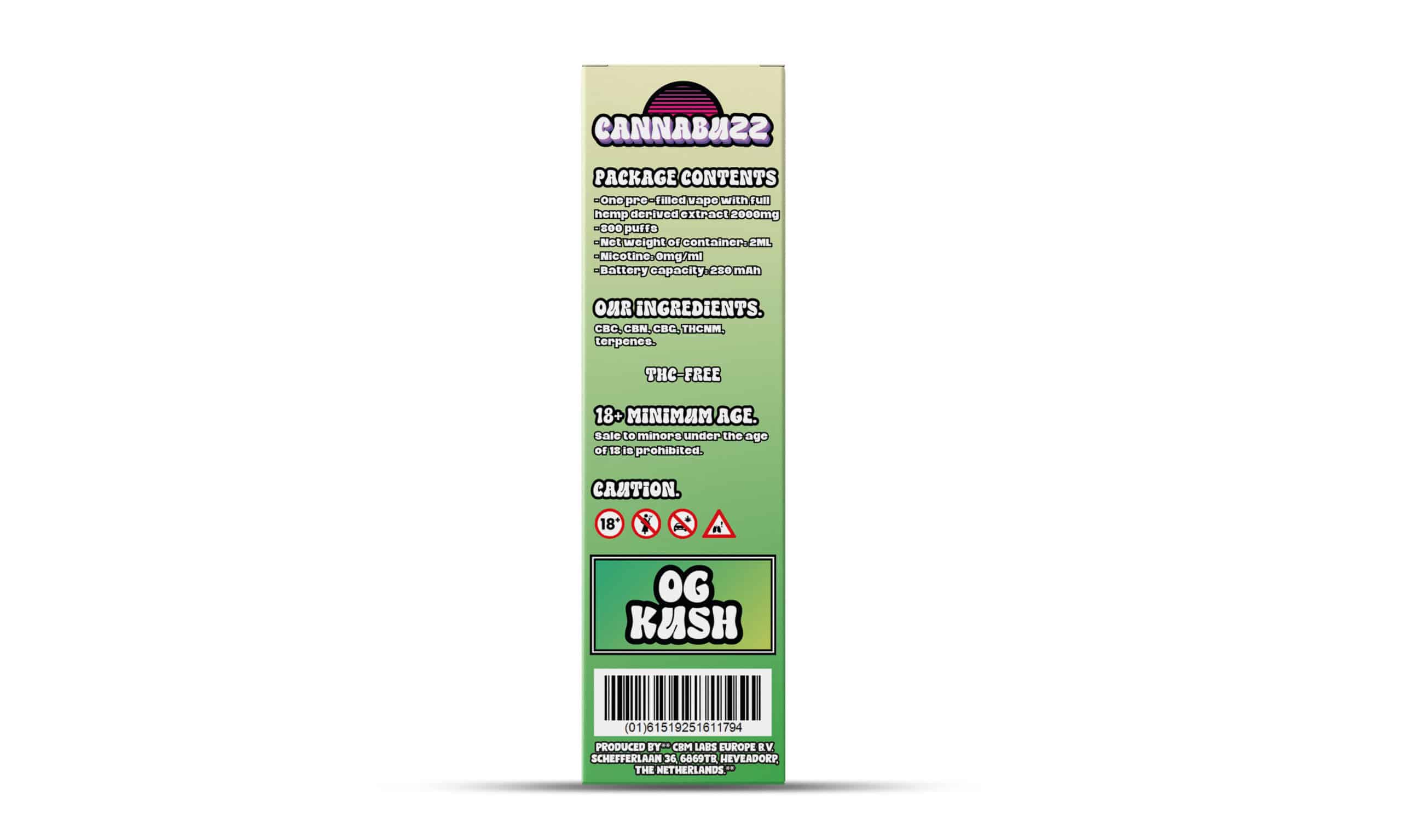 Disposable Cannabis Vape - OG Kush - 2ml - Image 2