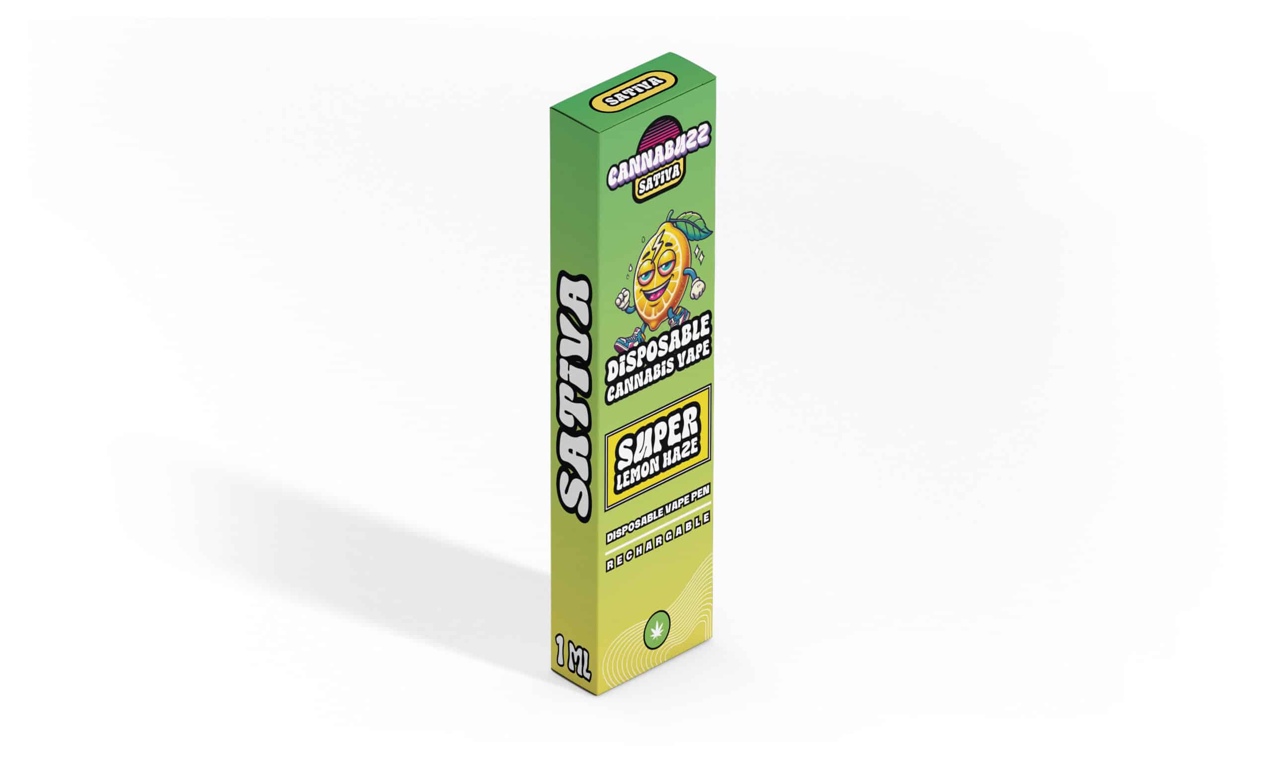 Disposable Cannabis Vape - Super Lemon Haze - 1ml - Image 3