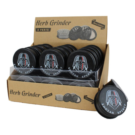 Display Indian Spirit – Plastic Grinder (24 Stuks)