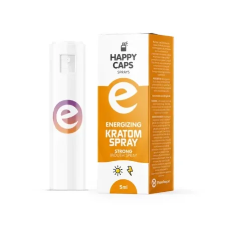 Happy Caps - Kratom Energizing Mouth Spray (10ml) - Energy Flavor (Display 9 pcs)