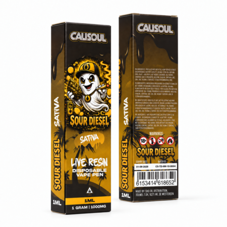 CaliSoul - Sour Diesel - Live Resin Disposable vape pen (1ML)