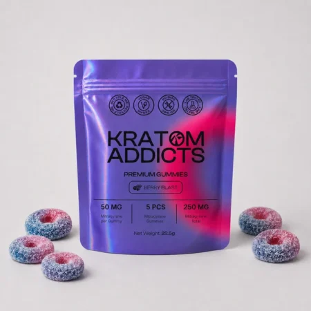 Kratom Addicts - Berry Blast Gummies - 25mg (10 pcs)